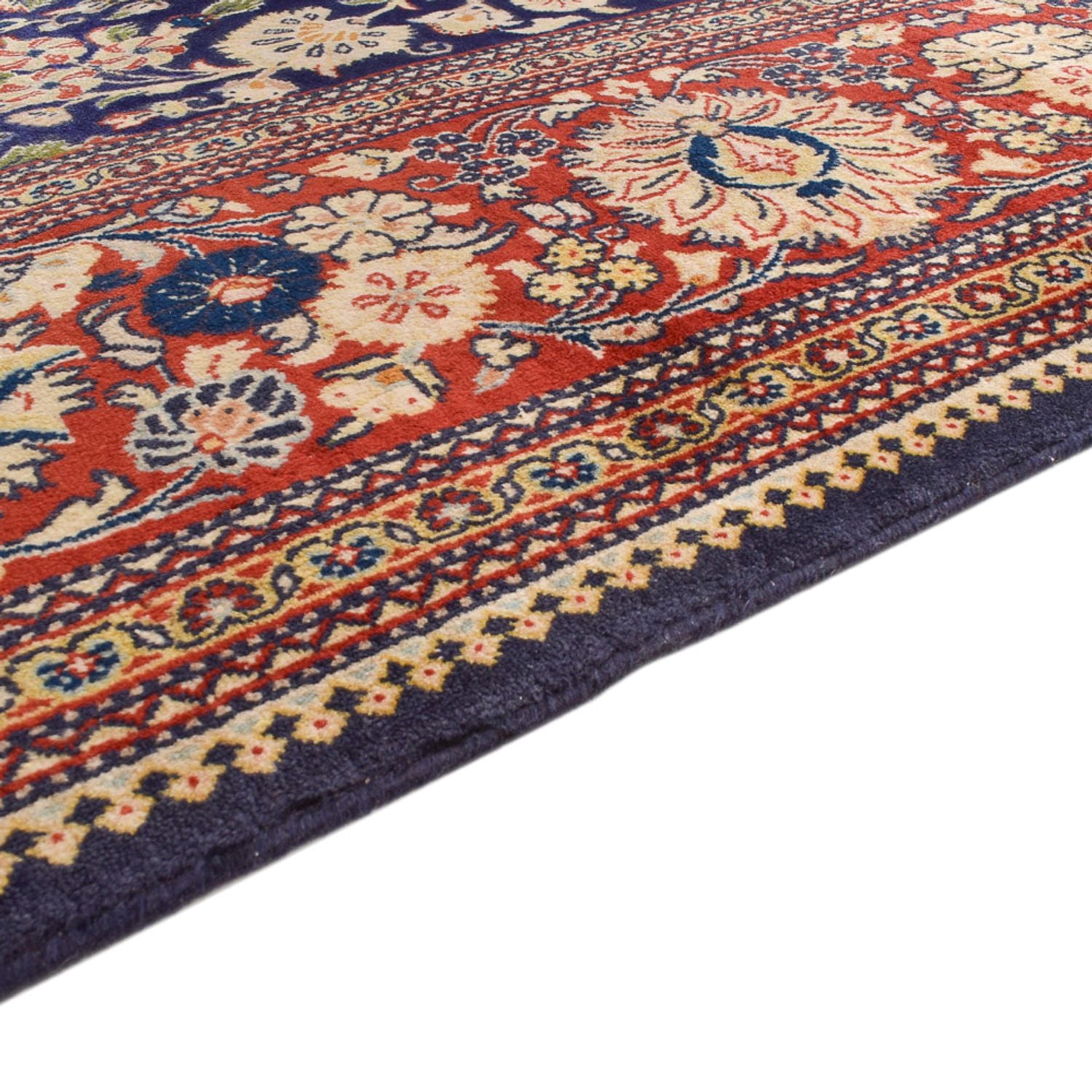Alfombra Persa - Tabriz - Real - 381 x 250 cm - azul oscuro