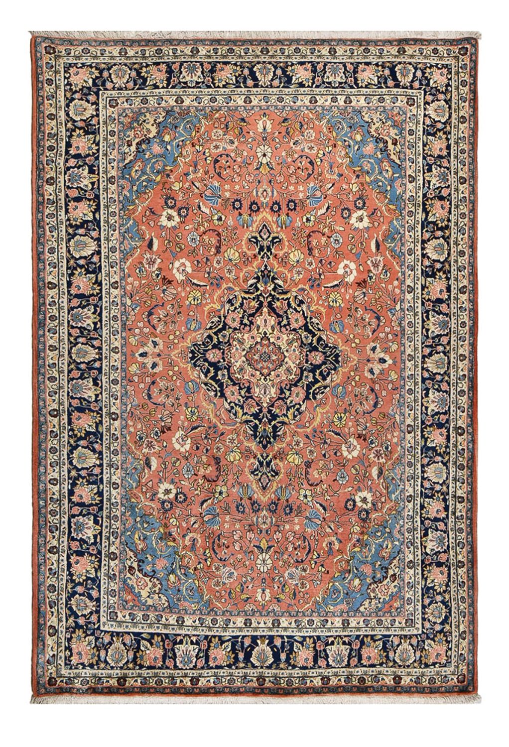 Alfombra persa - Bidjar - 311 x 205 cm - rojo claro