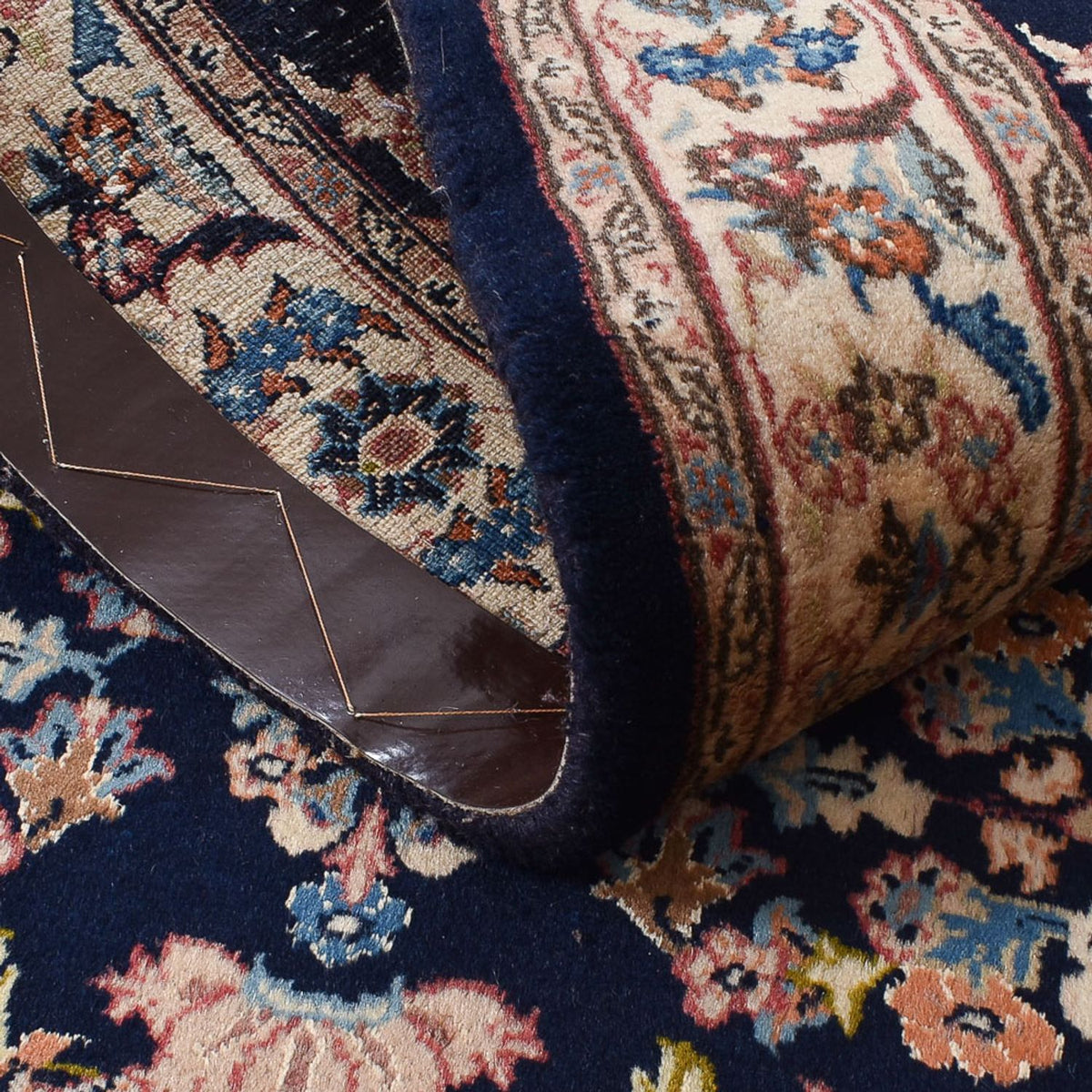 Alfombra de pasillo Alfombra persa - Clásica - 287 x 76 cm - azul oscuro