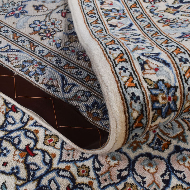 Alfombra persa - Keshan - Real - 362 x 246 cm - gris
