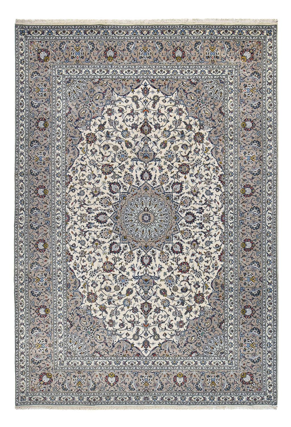 Alfombra persa - Keshan - Real - 360 x 248 cm - gris