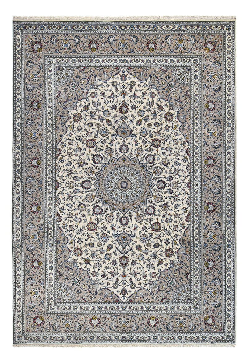 Alfombra persa - Keshan - Real - 360 x 248 cm - gris