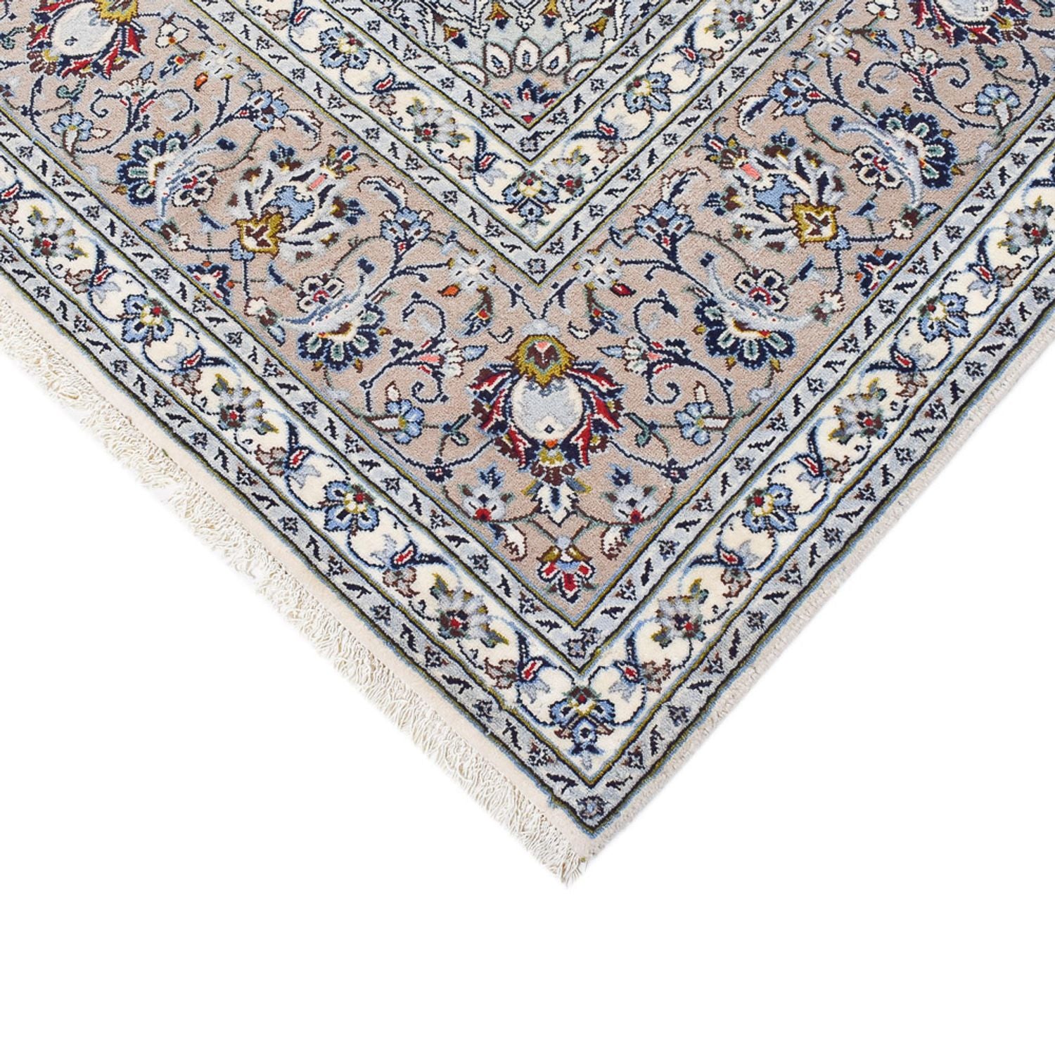 Alfombra persa - Keshan - Real - 360 x 248 cm - gris