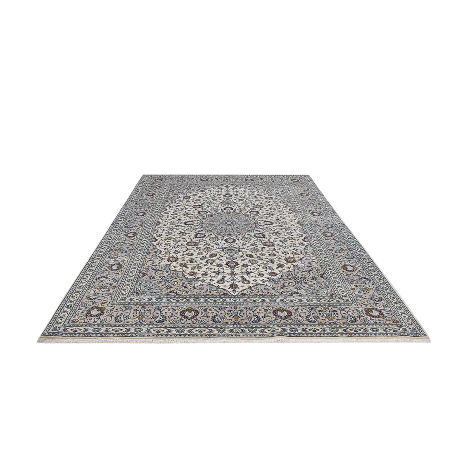 Alfombra persa - Keshan - Real - 348 x 250 cm - gris