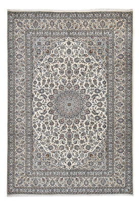 Alfombra persa - Keshan - Real - 362 x 245 cm - gris