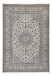 Alfombra persa - Keshan - Real - 362 x 245 cm - gris