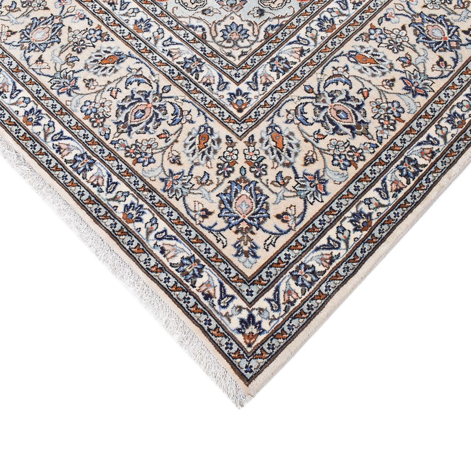 Alfombra persa - Keshan - Real - 362 x 245 cm - gris