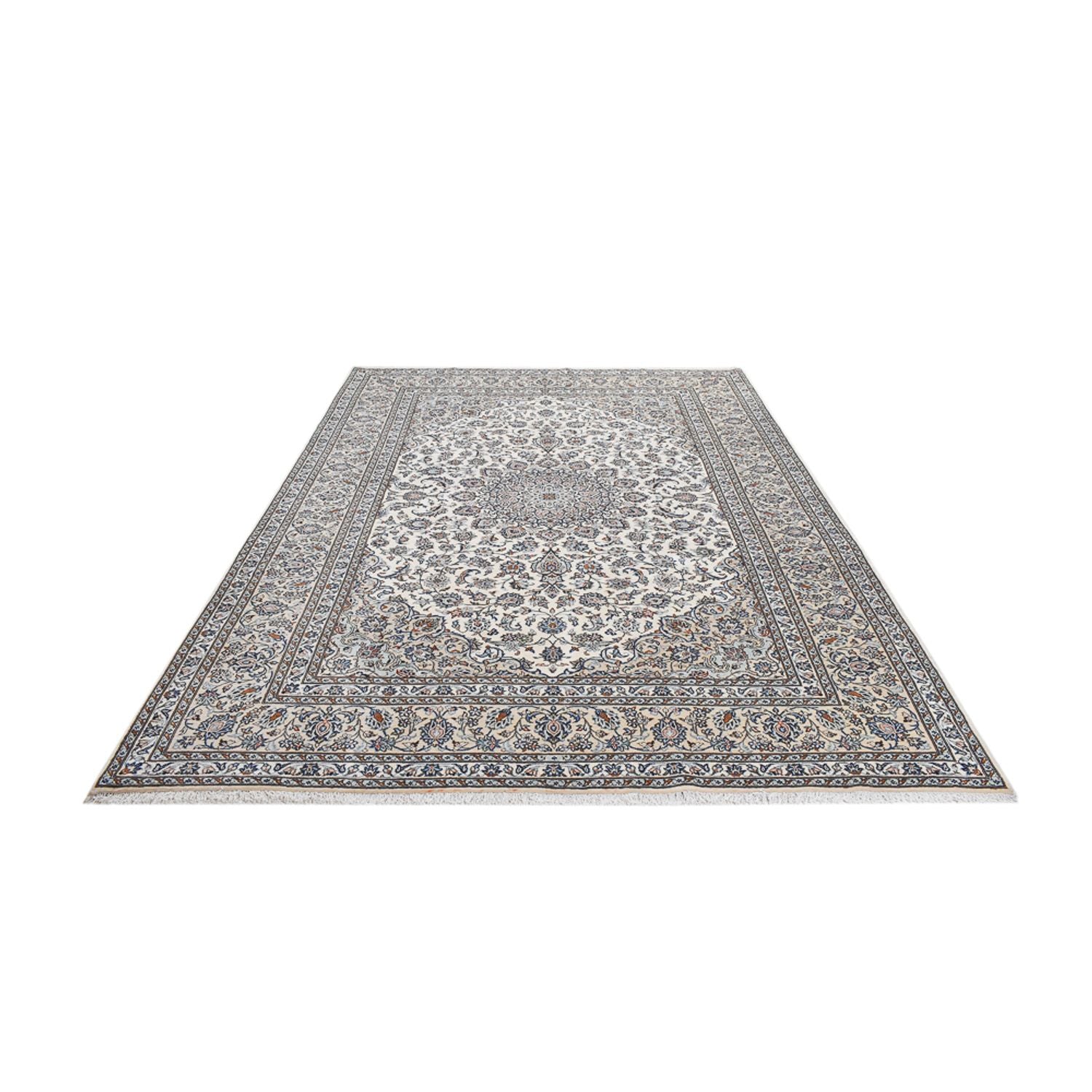 Alfombra persa - Keshan - Real - 362 x 245 cm - gris