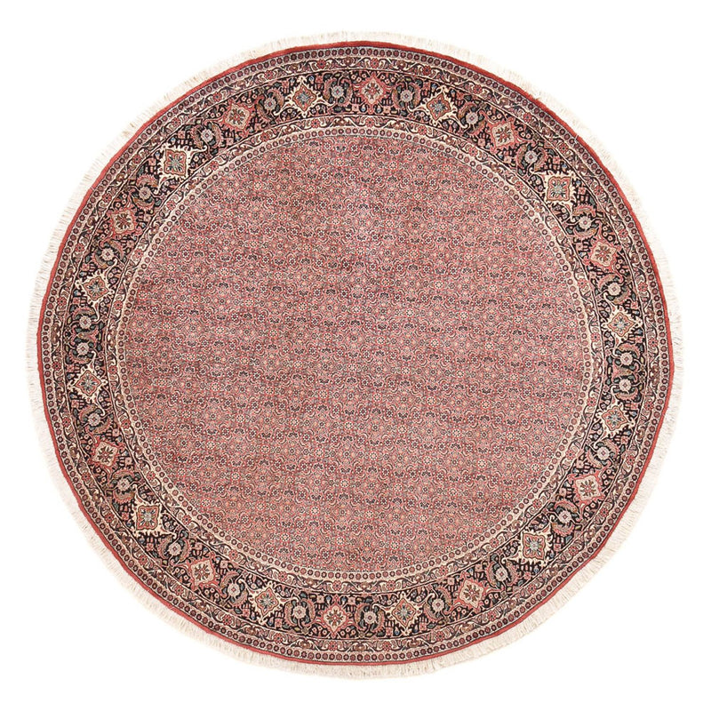 Alfombra persa - Bidjar redondo  - 255 x 255 cm - rojo claro