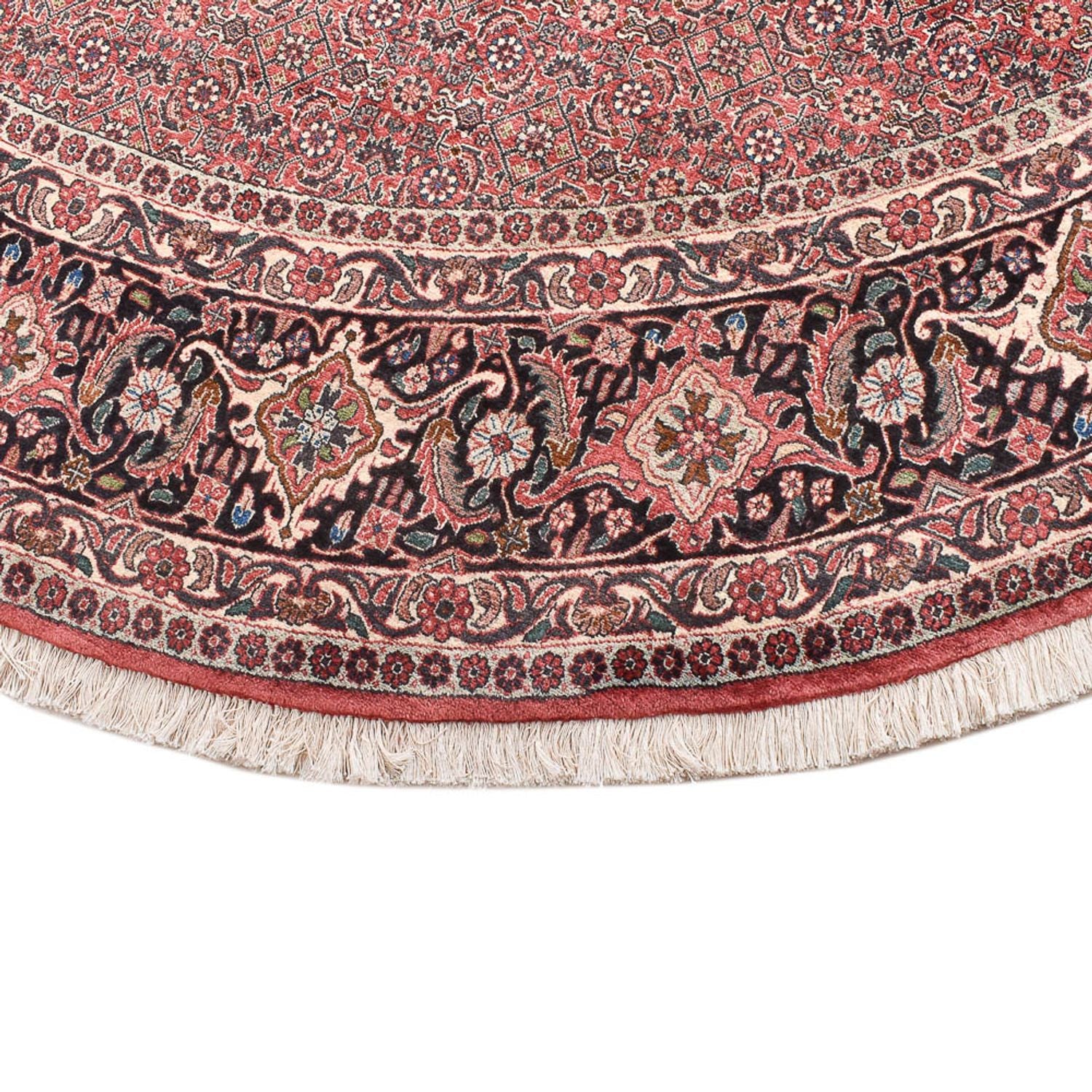 Alfombra persa - Bidjar redondo  - 255 x 255 cm - rojo claro