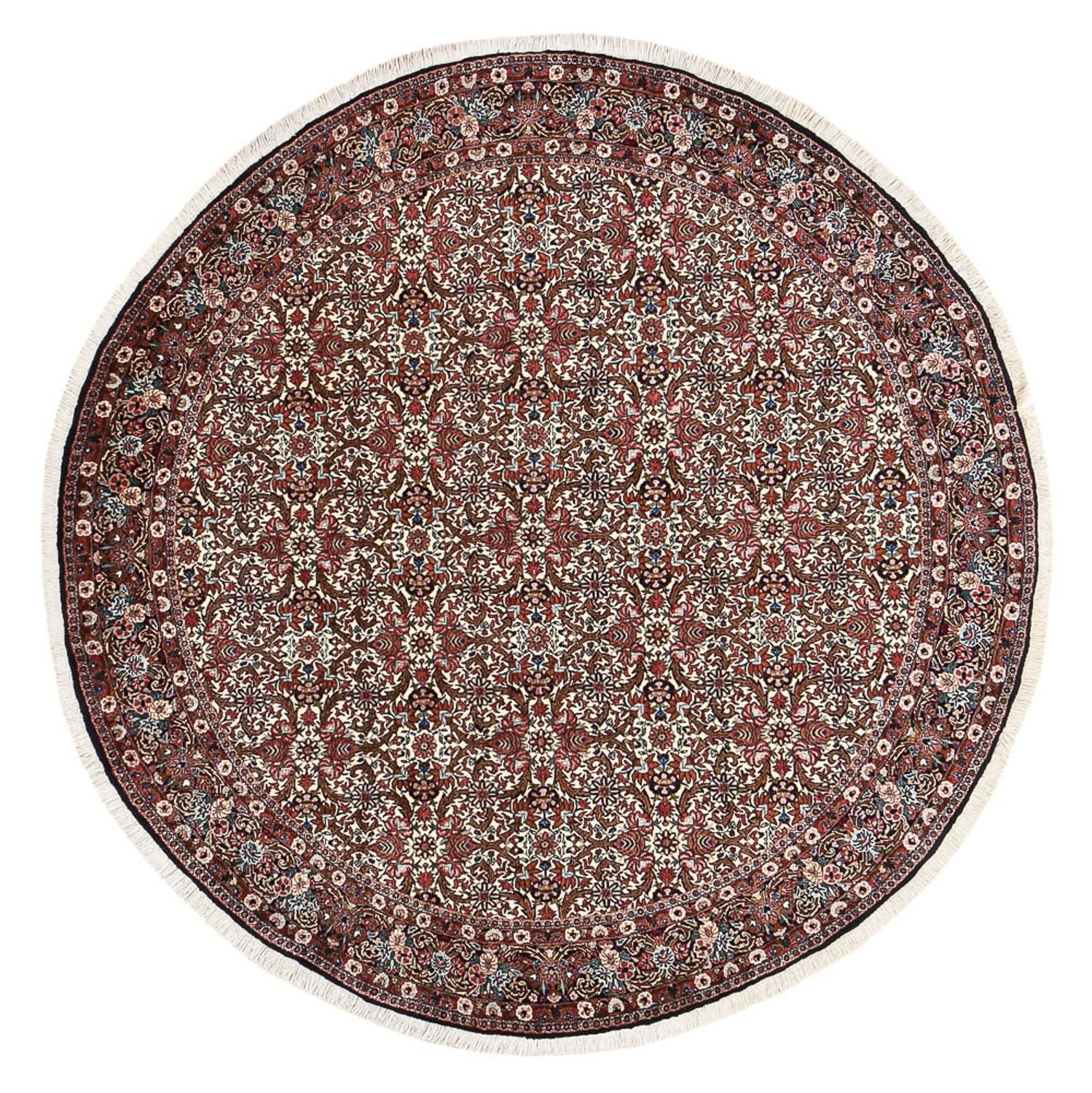 Alfombra persa - Bidjar redondo  - 250 x 250 cm - óxido