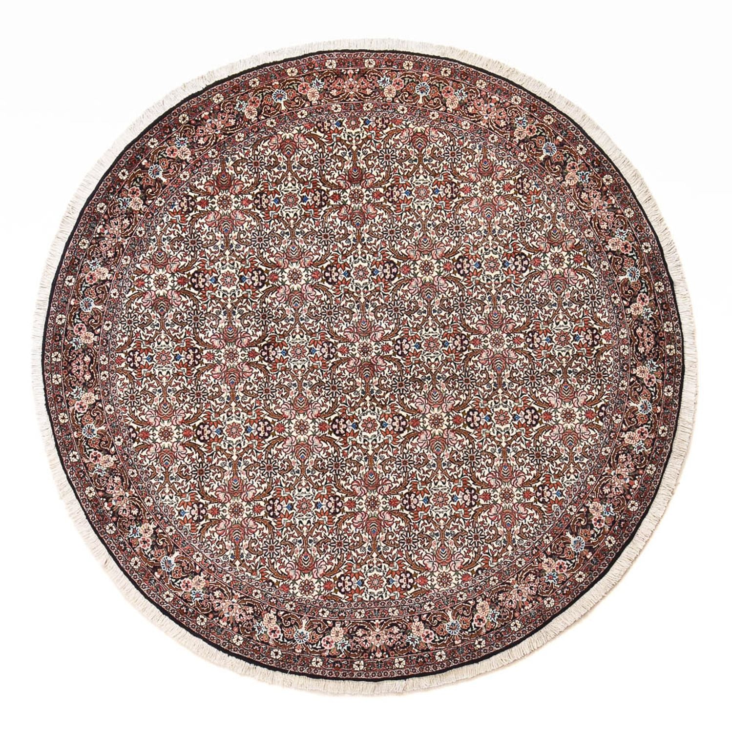Alfombra persa - Bidjar redondo  - 250 x 250 cm - óxido
