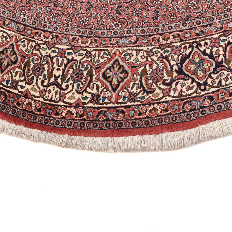 Alfombra persa - Bidjar redondo  - 300 x 300 cm - rojo burdeos