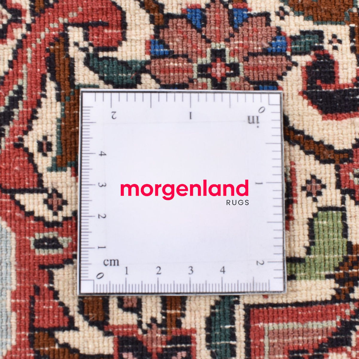 Alfombra persa - Bidjar redondo  - 300 x 300 cm - rojo burdeos