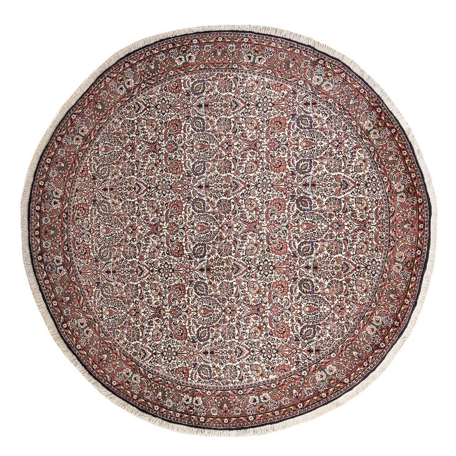 Alfombra persa - Bidjar redondo  - 250 x 250 cm - óxido