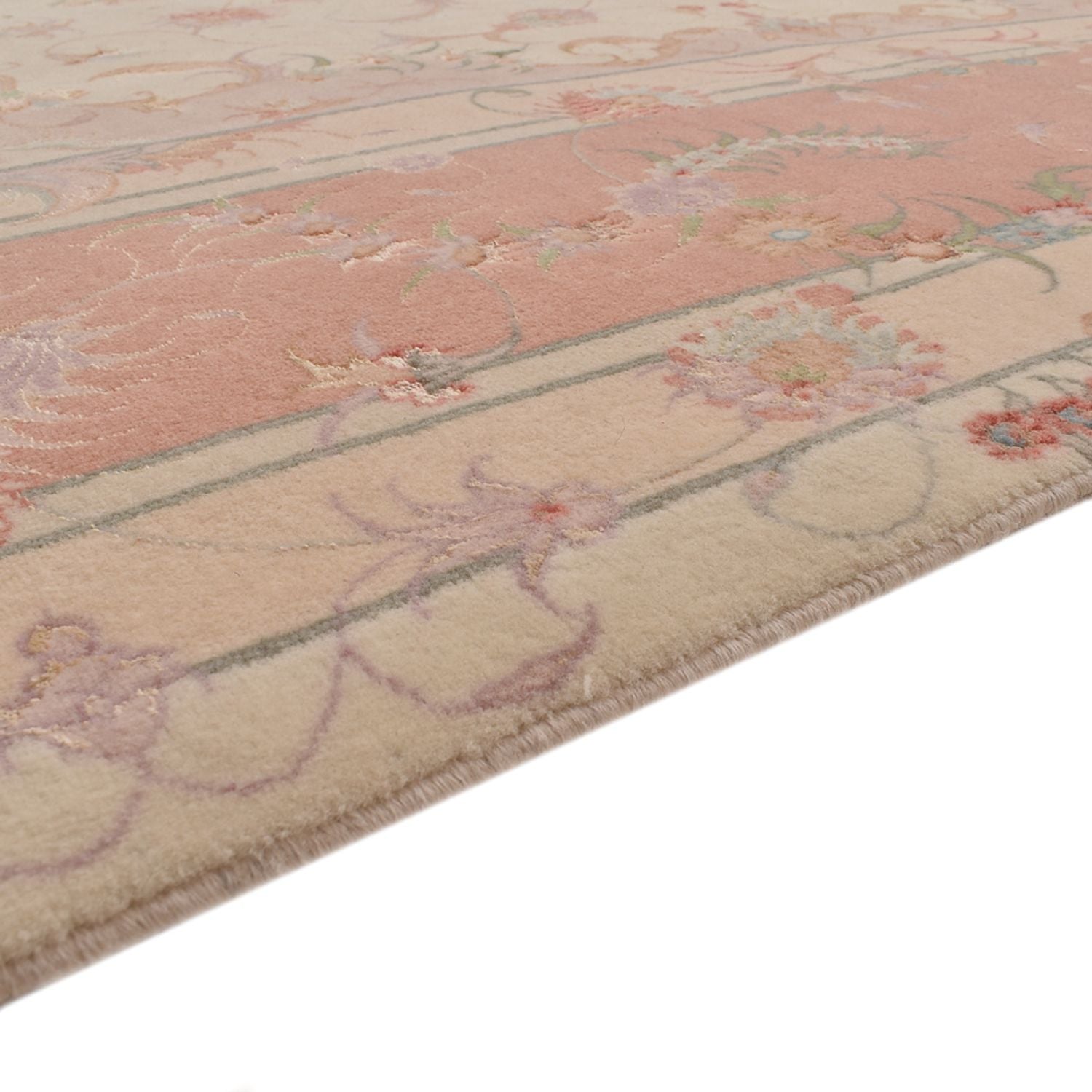 Alfombra Persa - Tabriz - Real cuadrado  - 245 x 245 cm - beige claro