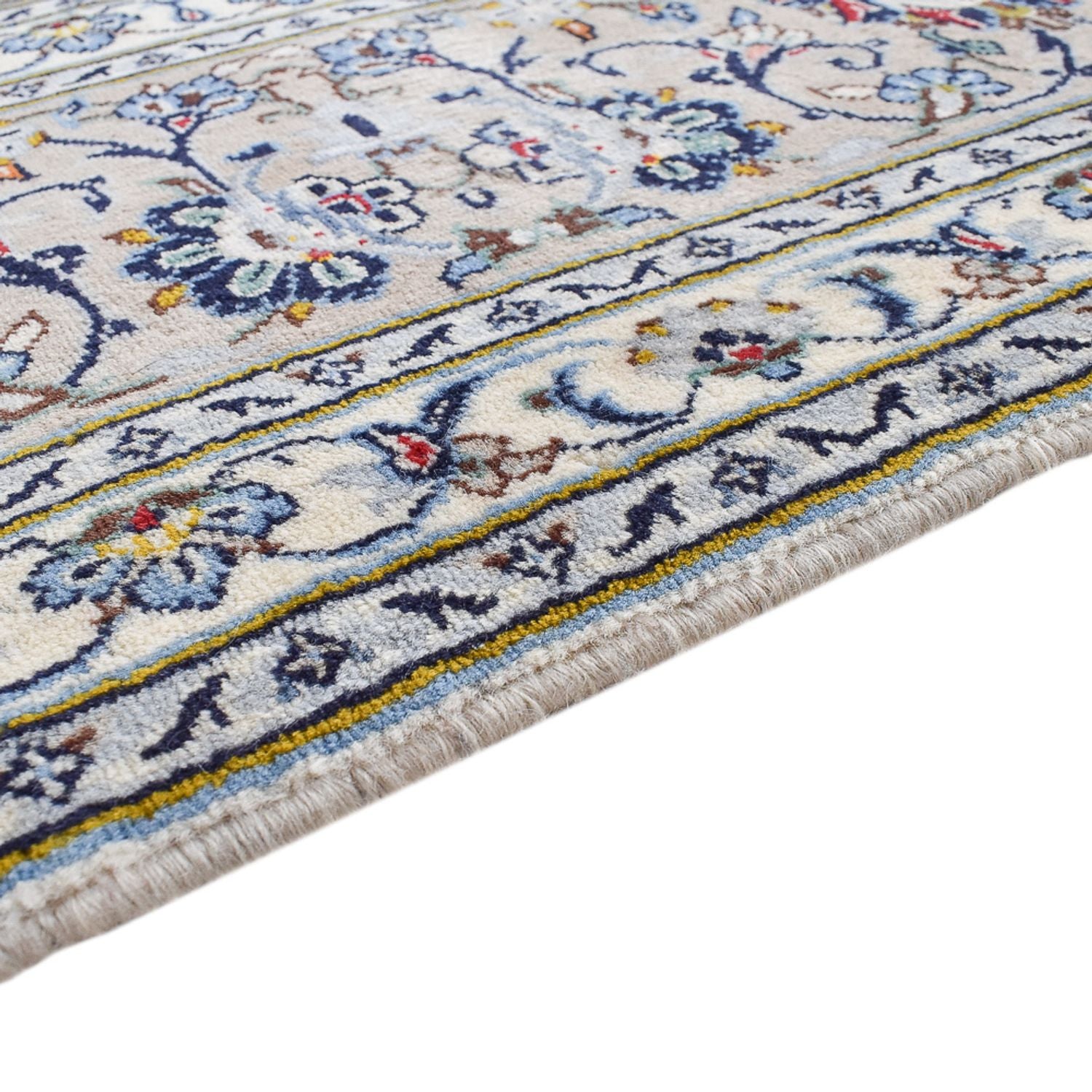 Alfombra persa - Keshan - Real - 346 x 246 cm - gris
