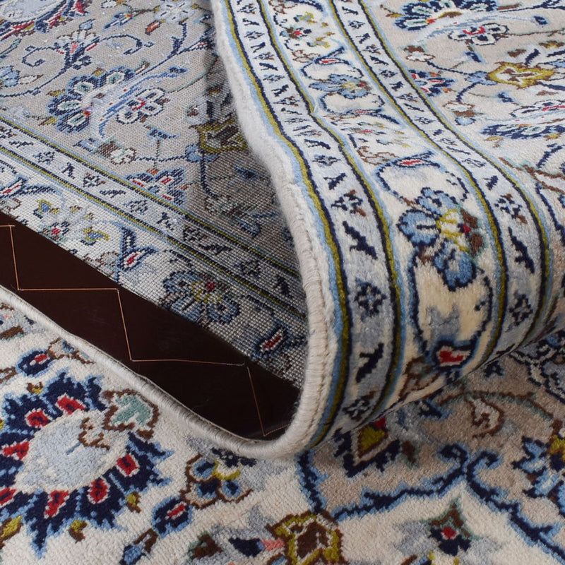 Alfombra persa - Keshan - Real - 346 x 246 cm - gris