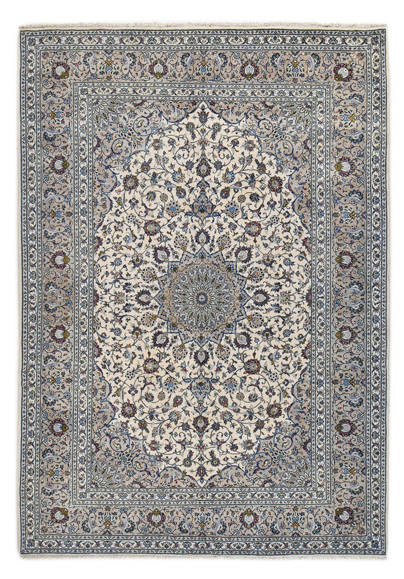 Alfombra persa - Keshan - Real - 350 x 240 cm - gris