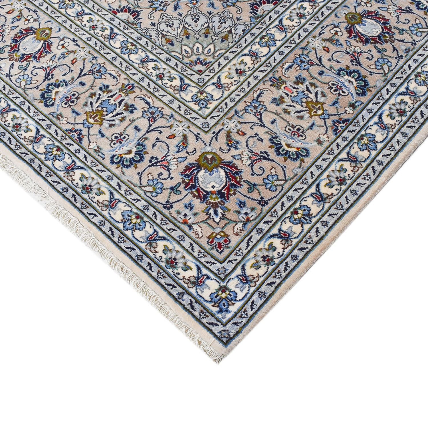 Alfombra persa - Keshan - Real - 350 x 240 cm - gris
