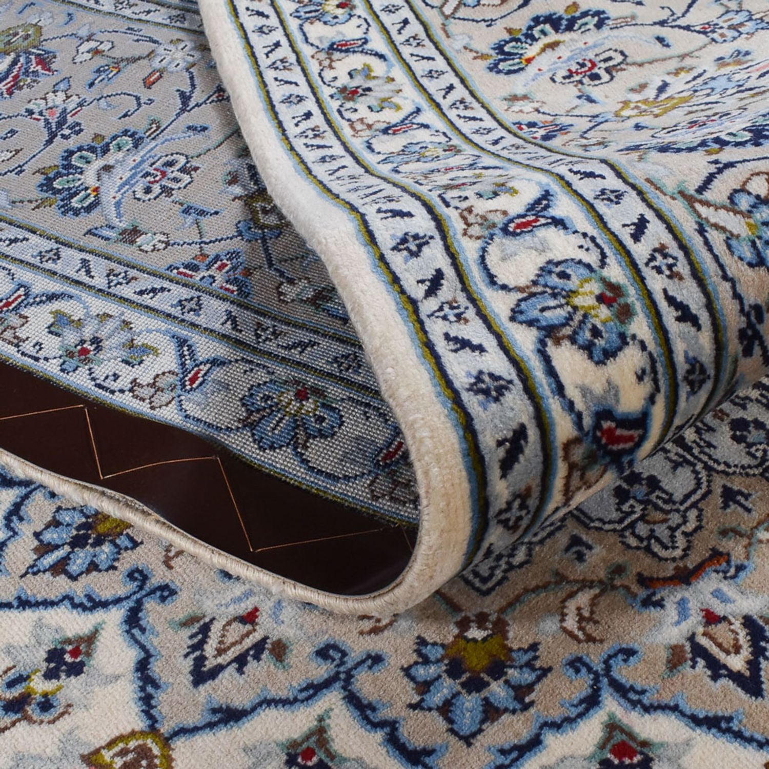 Alfombra persa - Keshan - Real - 350 x 240 cm - gris