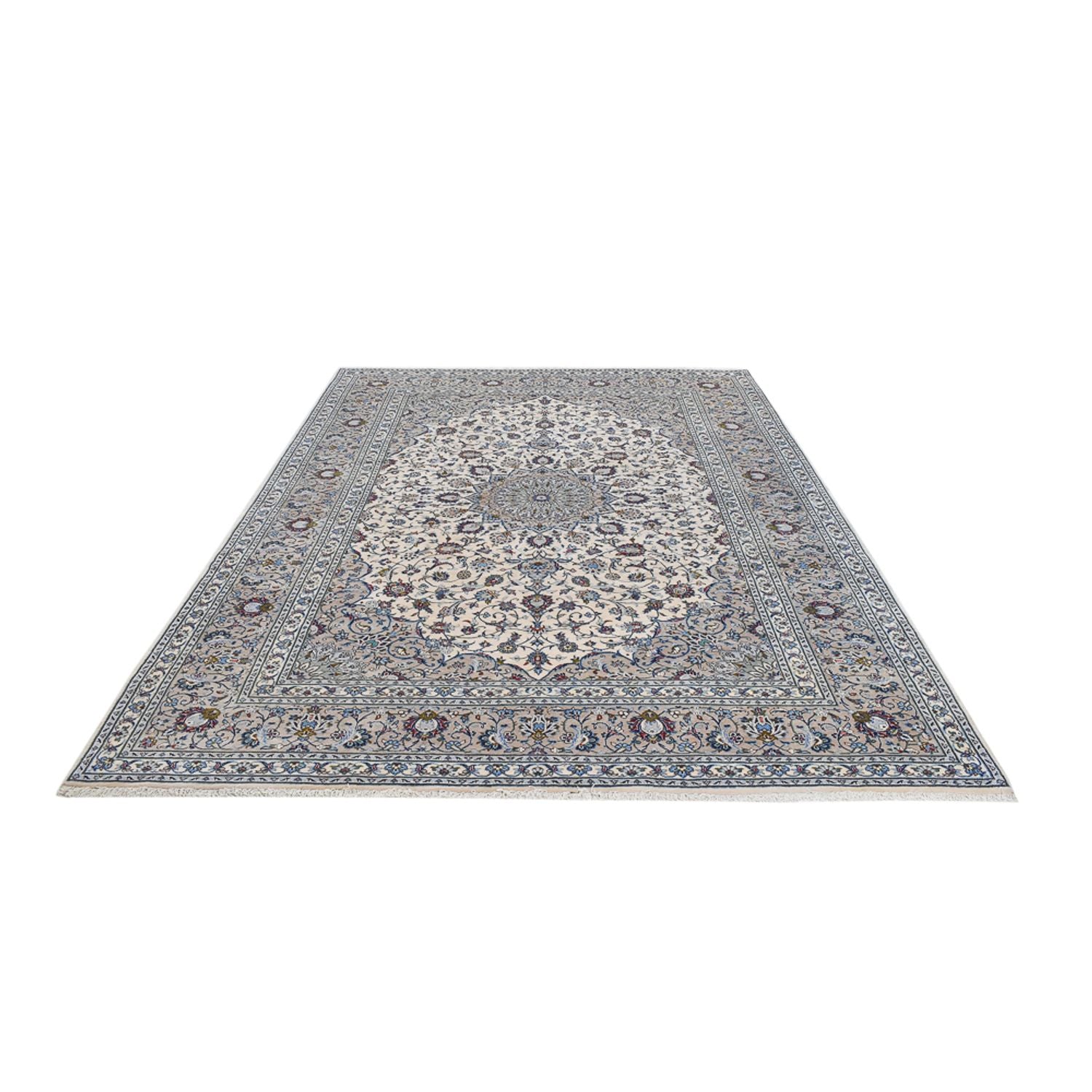 Alfombra persa - Keshan - Real - 350 x 240 cm - gris