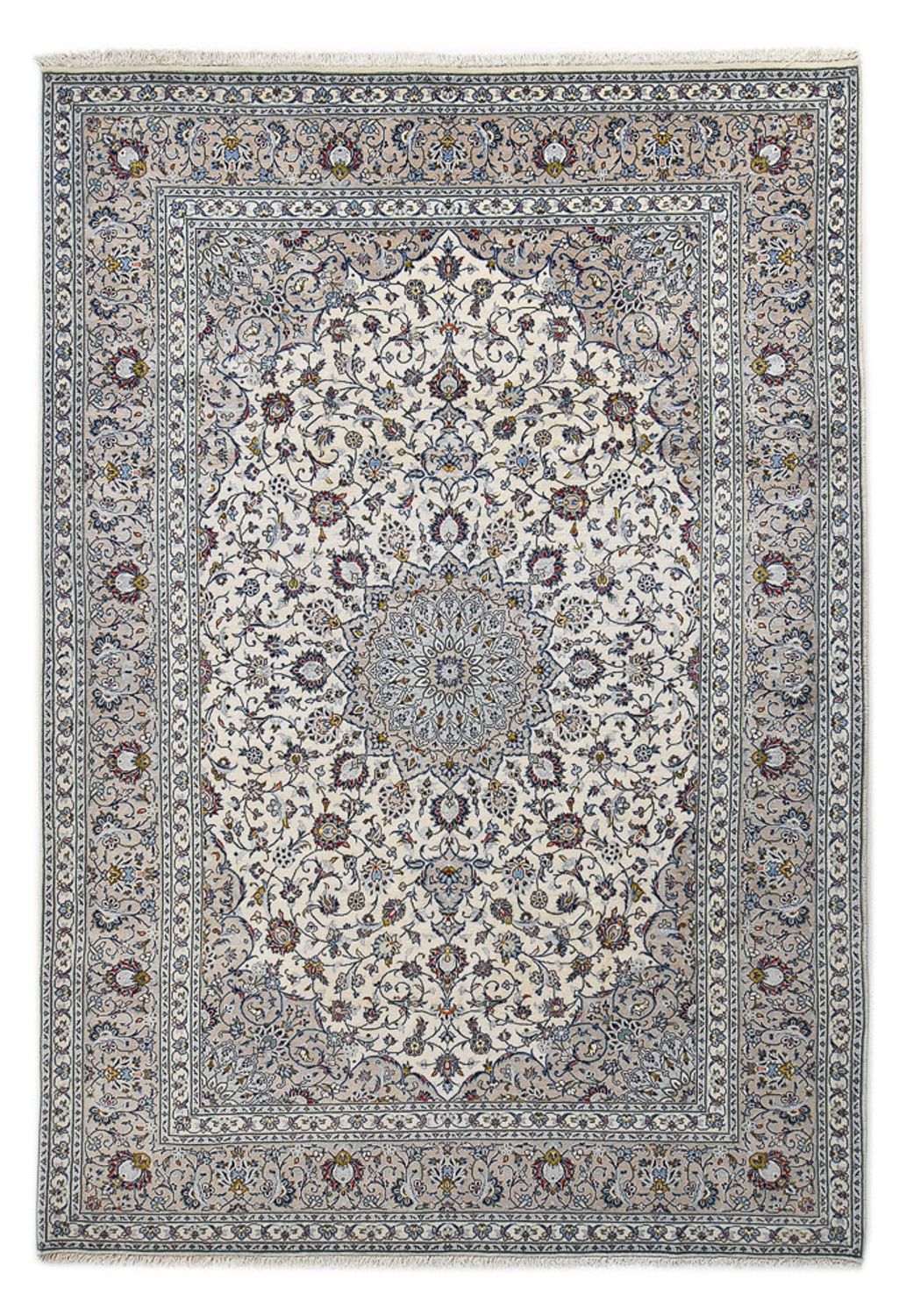 Alfombra persa - Keshan - Real - 354 x 244 cm - gris