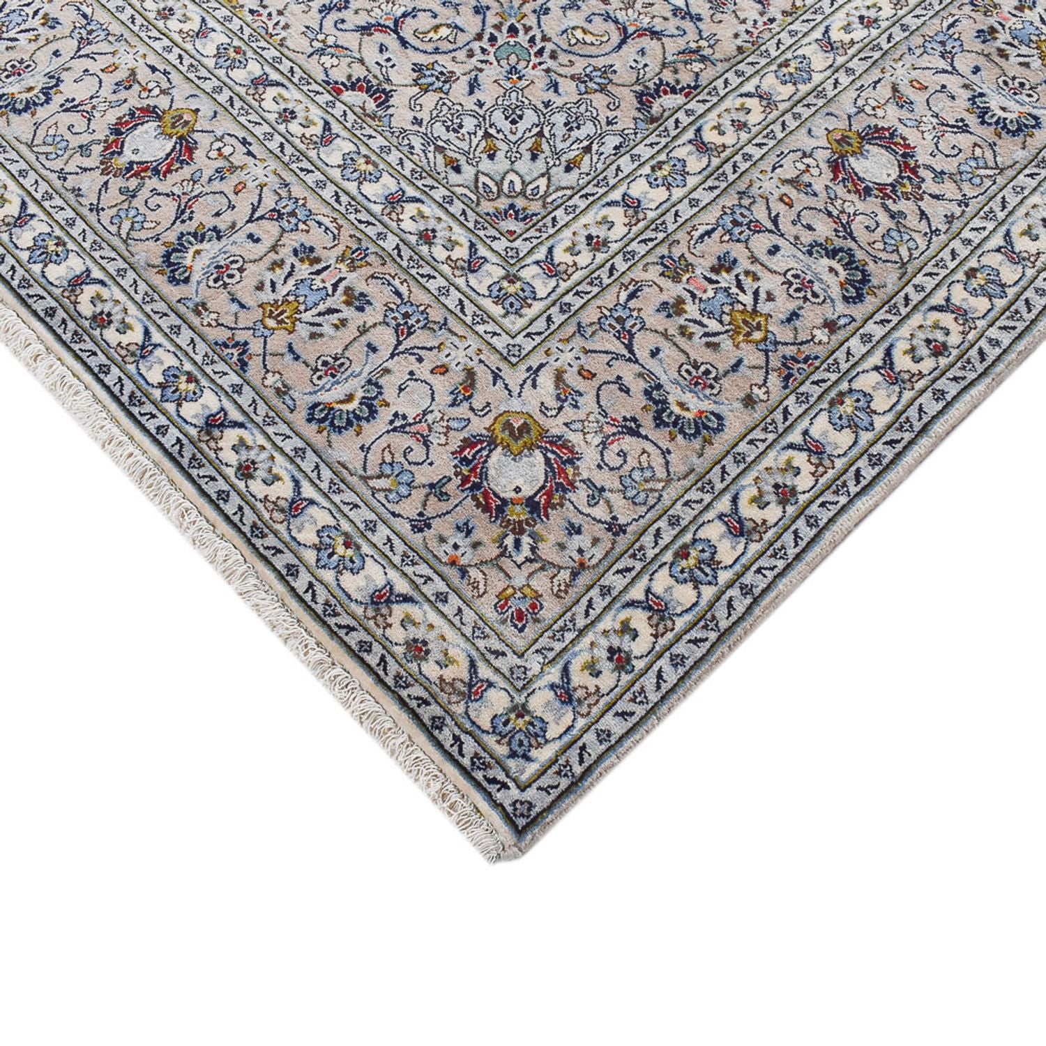 Alfombra persa - Keshan - Real - 354 x 244 cm - gris