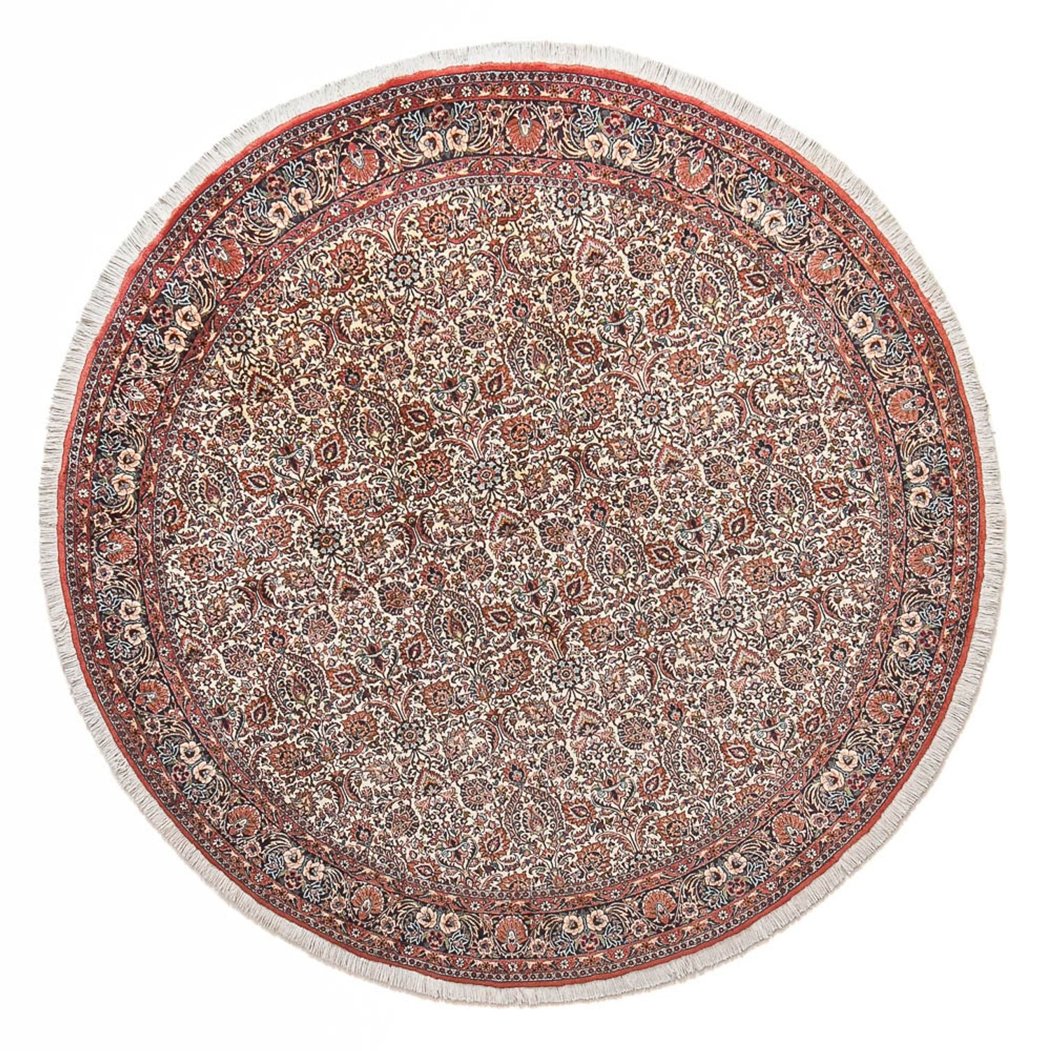 Alfombra persa - Bidjar redondo  - 250 x 250 cm - óxido