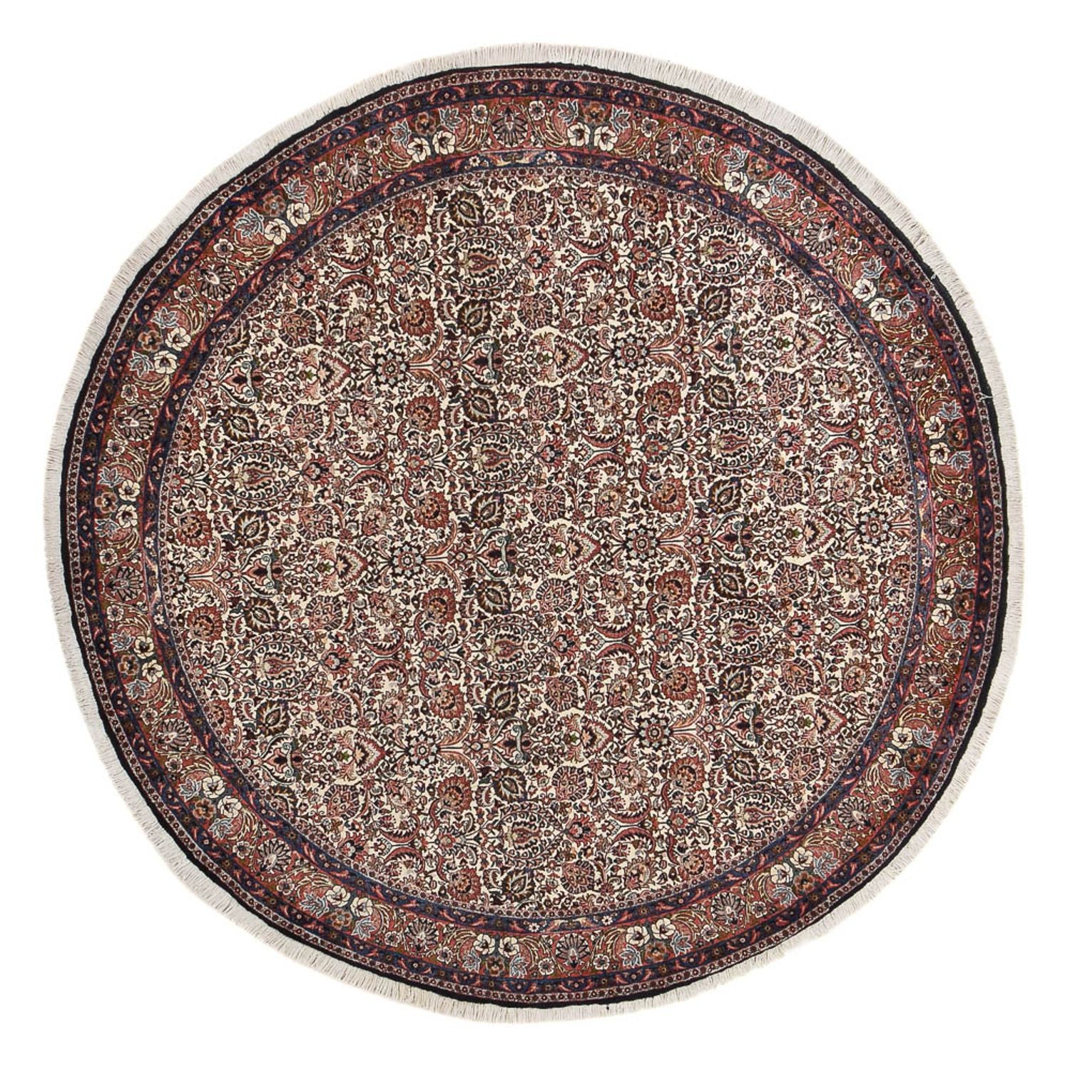 Alfombra persa - Bidjar redondo  - 250 x 250 cm - óxido