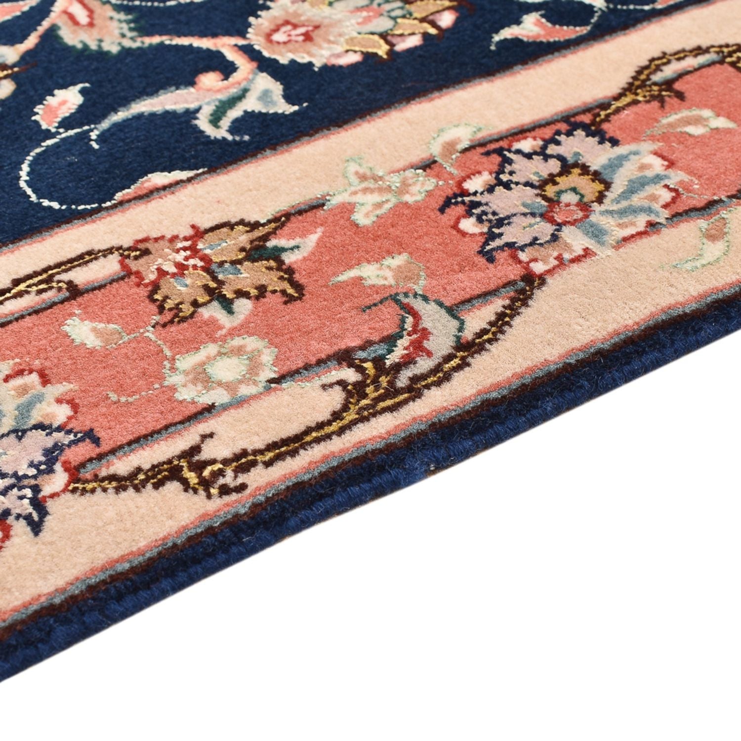 Alfombra de pasillo Alfombra Persa - Tabriz - Real - 191 x 78 cm - azul oscuro