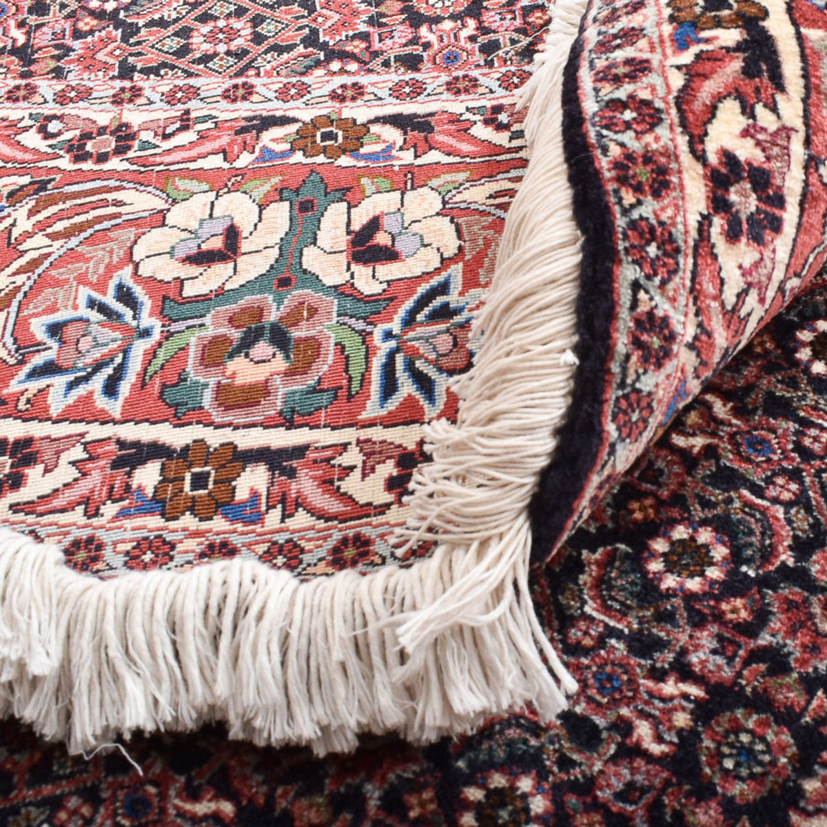 Alfombra persa - Bidjar redondo  - 255 x 255 cm - óxido