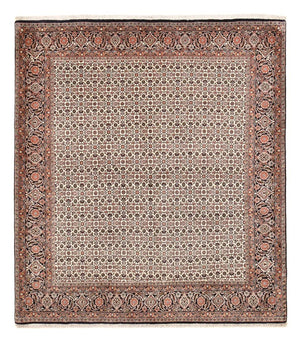 Alfombra persa - Bidjar - 243 x 210 cm - marrón claro