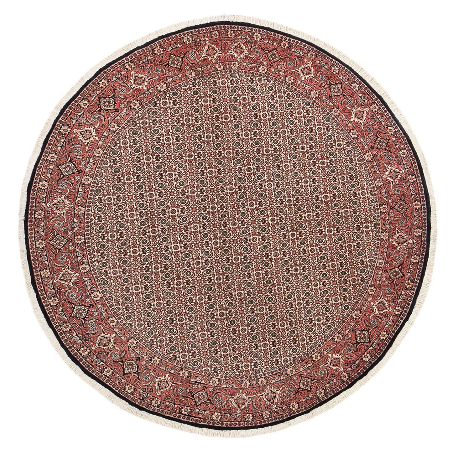 Alfombra persa - Bidjar redondo  - 250 x 250 cm - óxido