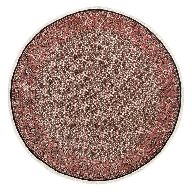 Alfombra persa - Bidjar redondo  - 250 x 250 cm - óxido