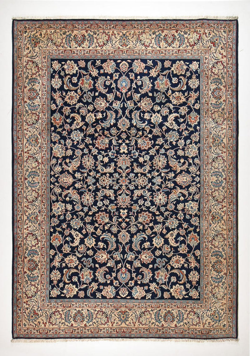 Alfombra persa - Clásica - 355 x 247 cm - azul oscuro
