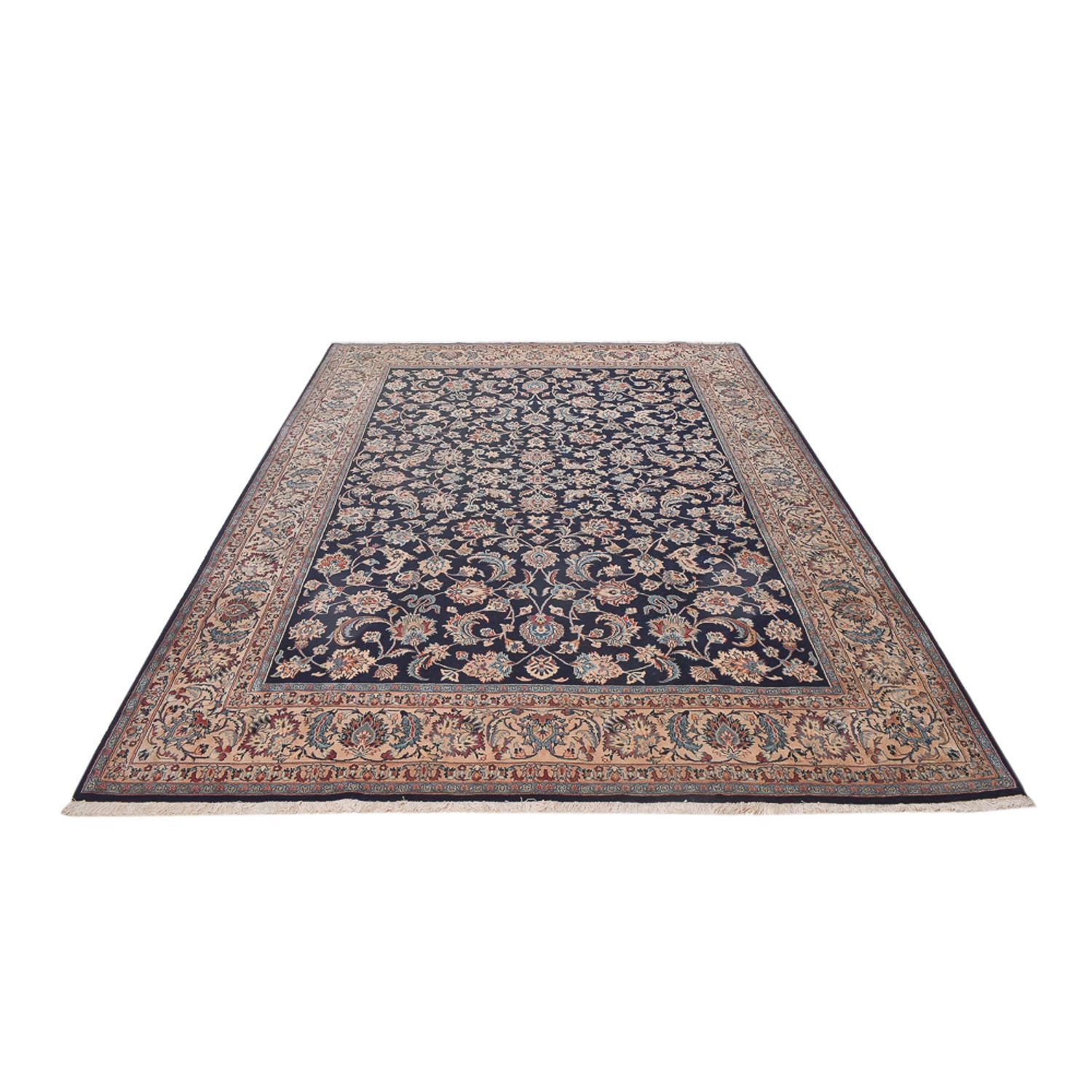 Alfombra persa - Clásica - 355 x 247 cm - azul oscuro