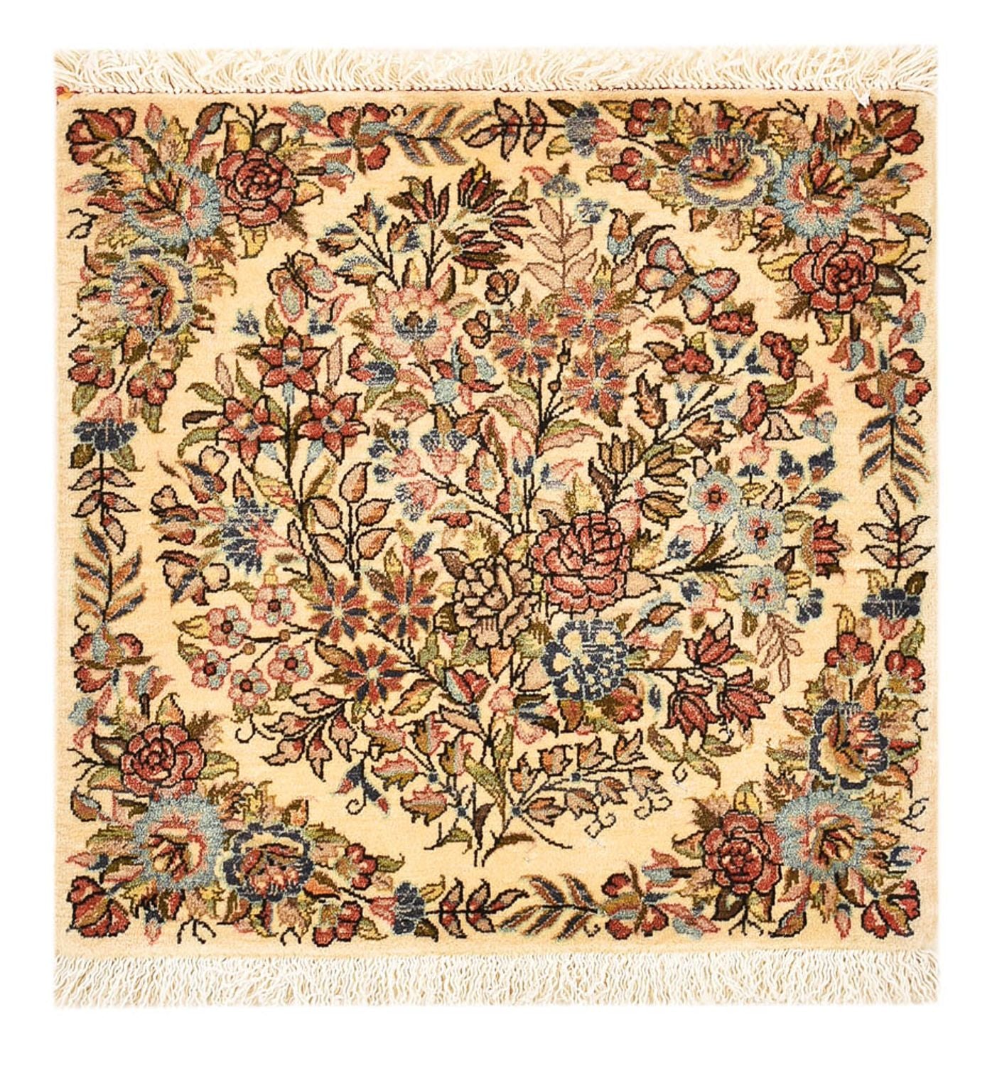 Alfombra persa - Real - 54 x 52 cm - multicolor