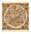 Alfombra persa - Real - 54 x 52 cm - multicolor