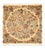 Alfombra persa - Real - 54 x 52 cm - multicolor