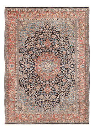Alfombra persa - Real - 290 x 210 cm - azul oscuro