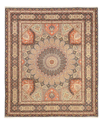 Alfombra Persa - Tabriz - Real - 300 x 251 cm - beige claro