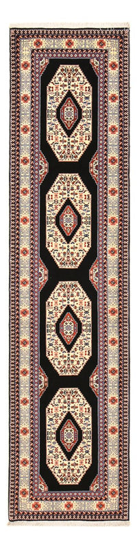 Alfombra de pasillo Alfombra Persa - Tabriz - Prima - 305 x 75 cm - azul oscuro