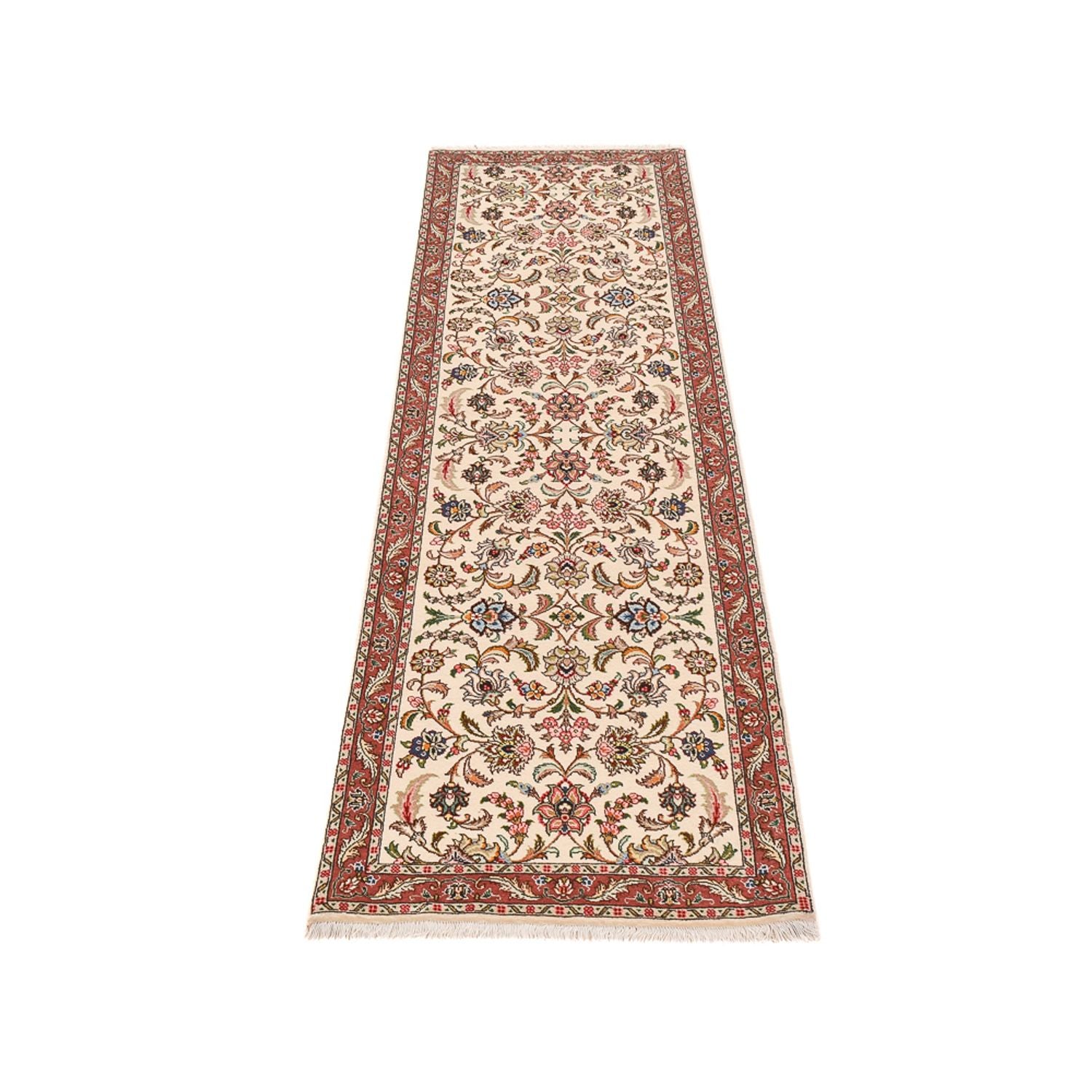 Alfombra de pasillo Alfombra Persa - Tabriz - Prima - 255 x 70 cm - arena