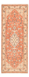 Tabriz - 50 Raj Alfombra 80x203cm - Alfombra persa - Alfombra de pasillo / Rojo claro / 80 x 203 cm Alfombra de pasillo