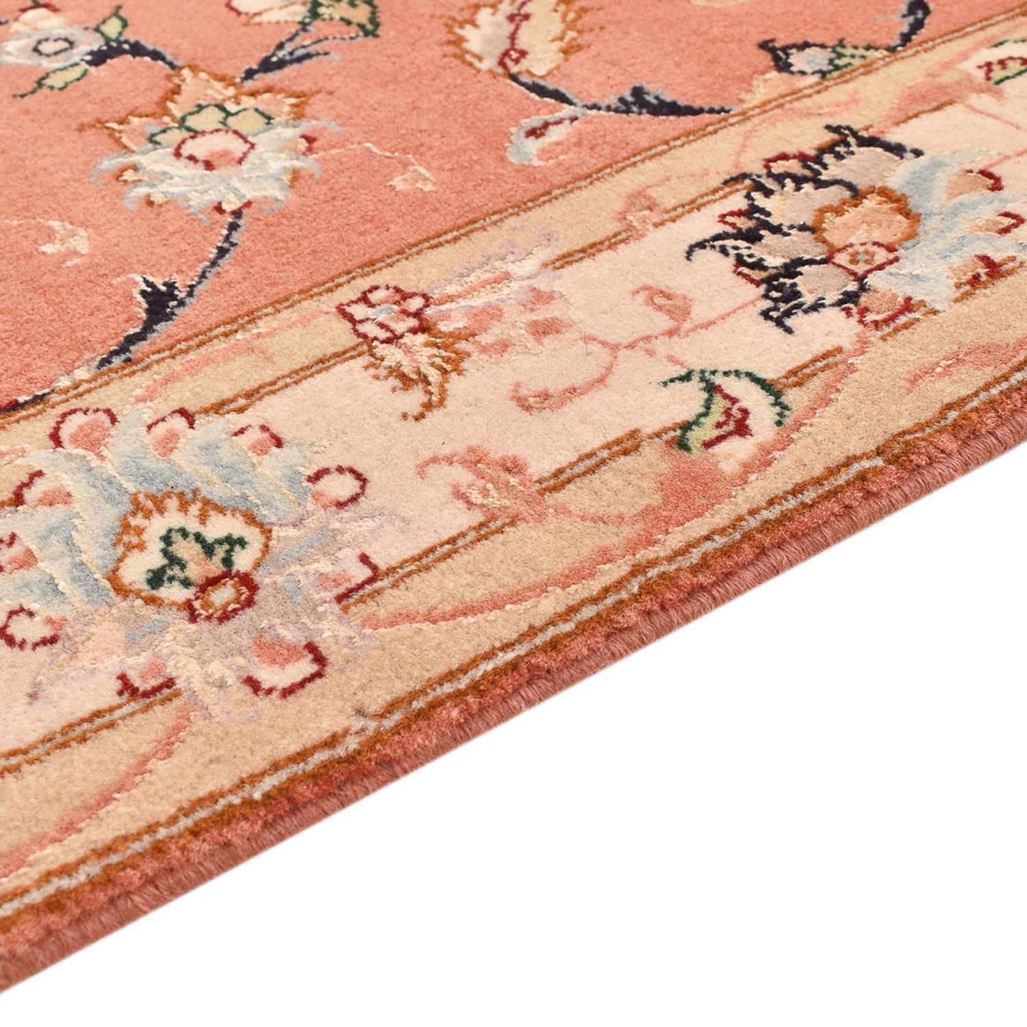 Alfombra de pasillo Alfombra Persa - Tabriz - Real - 203 x 80 cm - rojo claro
