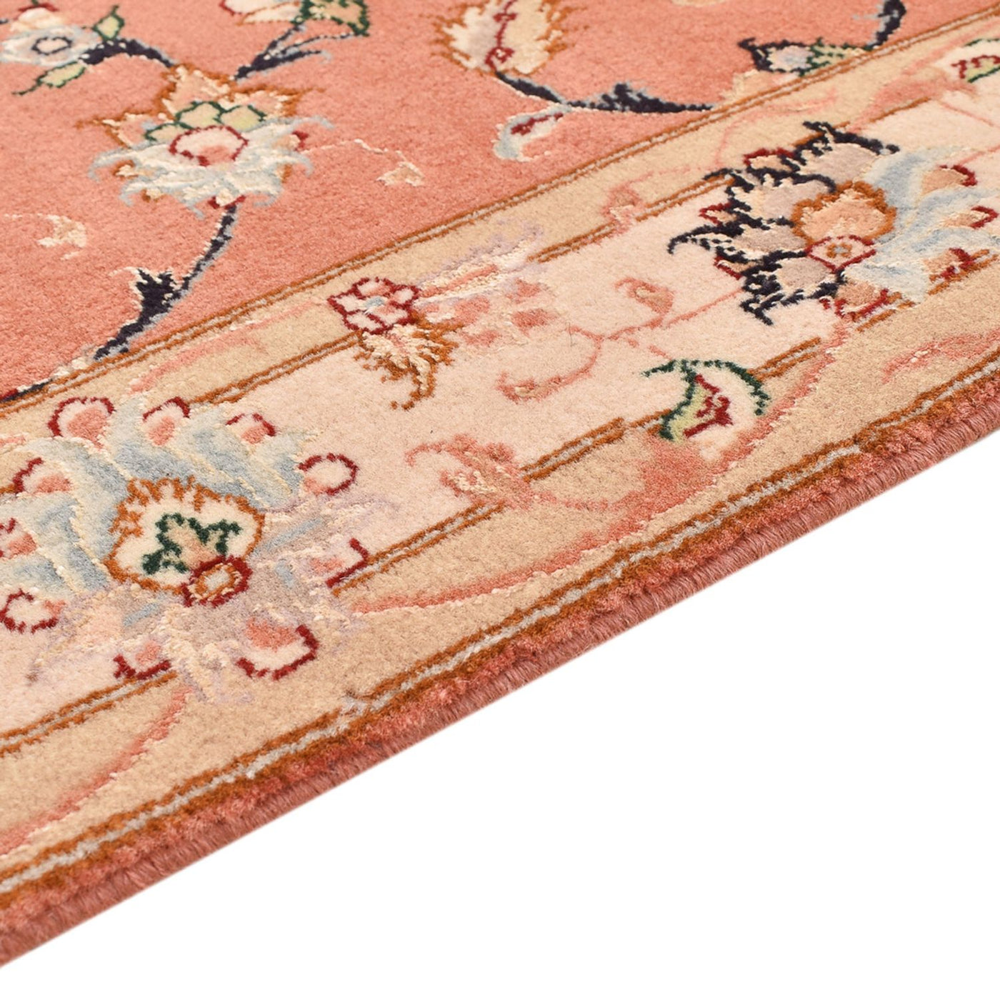 Alfombra de pasillo Alfombra Persa - Tabriz - Real - 203 x 80 cm - rojo claro