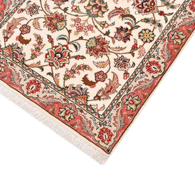 Alfombra de pasillo Alfombra Persa - Tabriz - Real - 202 x 71 cm - crema