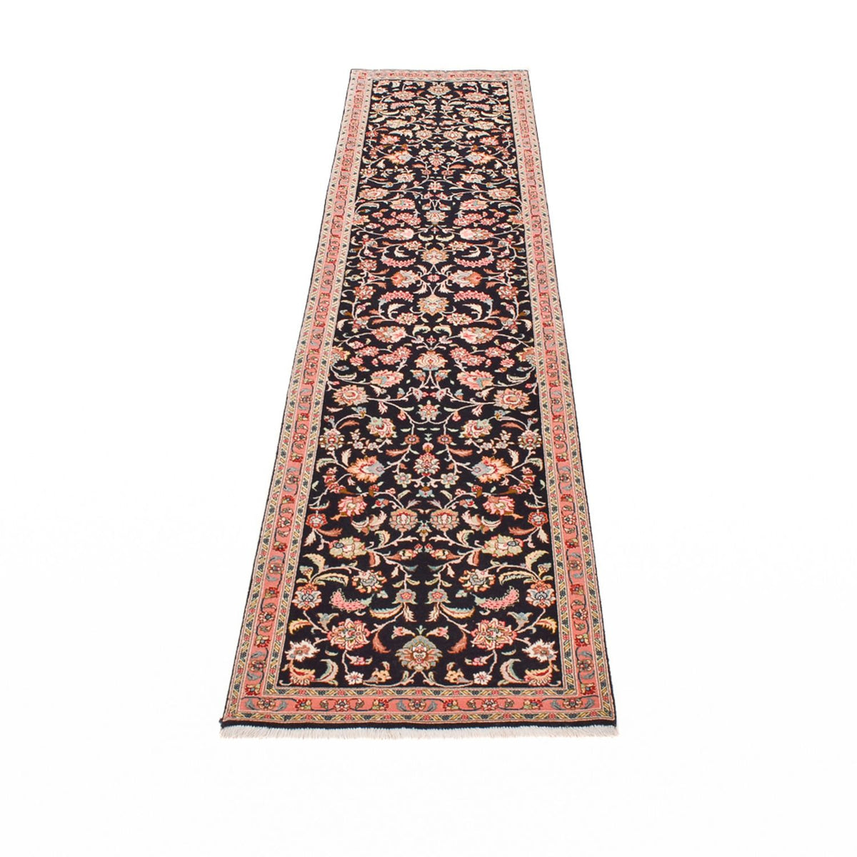Alfombra de pasillo Alfombra Persa - Tabriz - Prima - 290 x 69 cm - azul oscuro