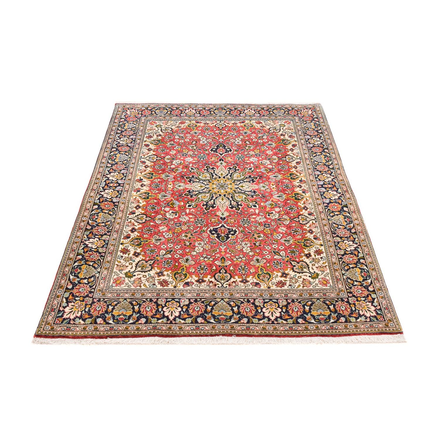 Alfombra Persa - Tabriz - Real - 198 x 147 cm - rojo